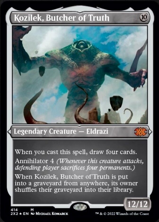 Kozilek, Butcher of Truth (Foil Etched) [Double Masters 2022] | Boutique FDB TCG