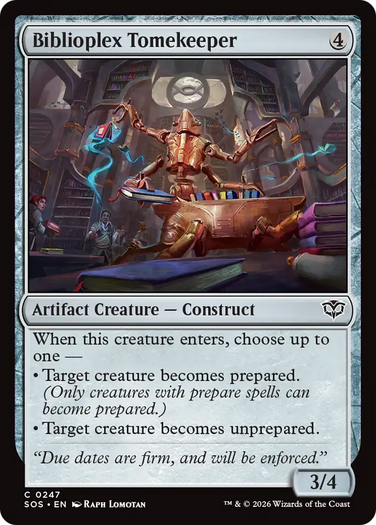 Biblioplex Tomekeeper [Secrets of Strixhaven] | Boutique FDB TCG