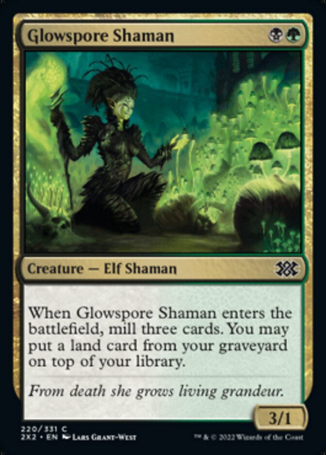 Glowspore Shaman [Double Masters 2022] | Boutique FDB TCG