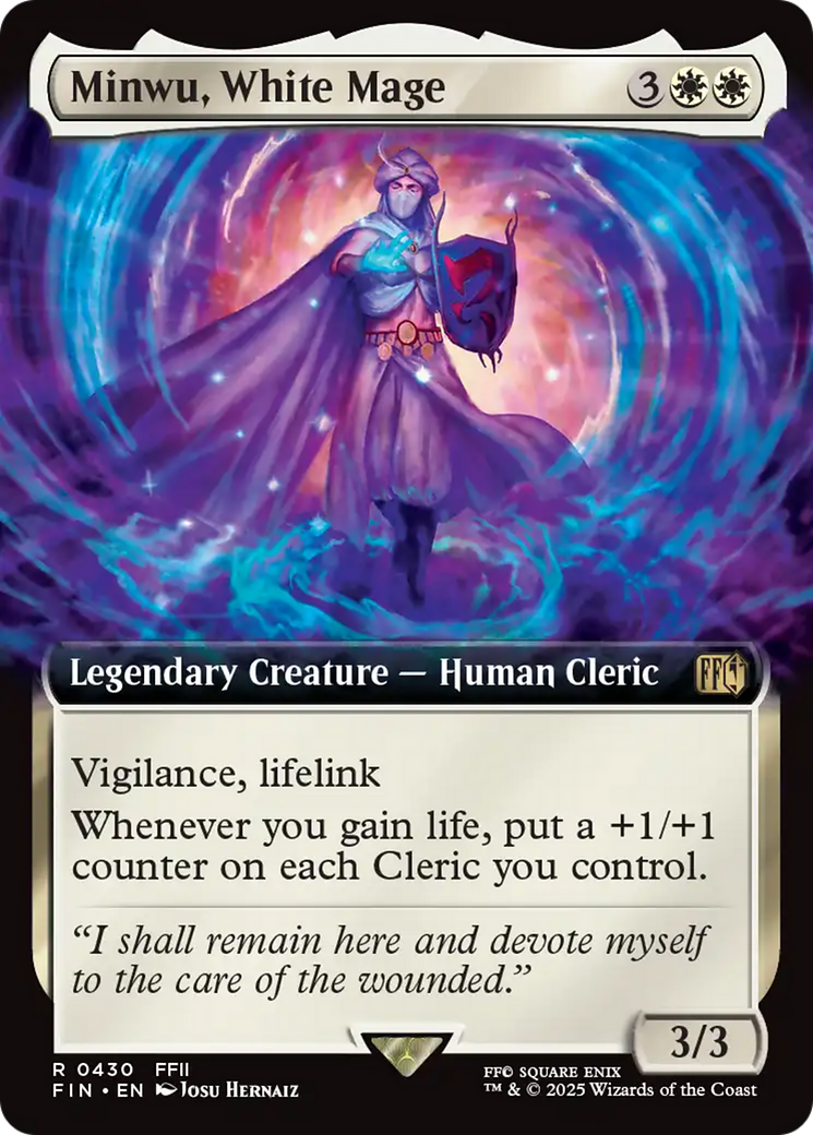 Minwu, White Mage (Extended Art) [FINAL FANTASY] | Boutique FDB TCG