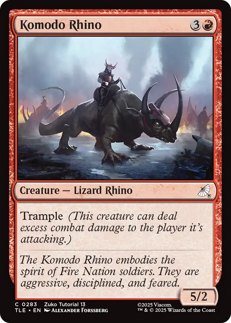 Komodo Rhino (0283) [Avatar: The Last Airbender: Eternal-Legal] | Boutique FDB TCG