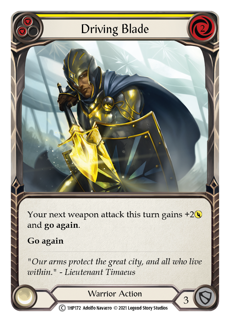 Driving Blade (Yellow) [1HP172] (History Pack 1) | Boutique FDB TCG