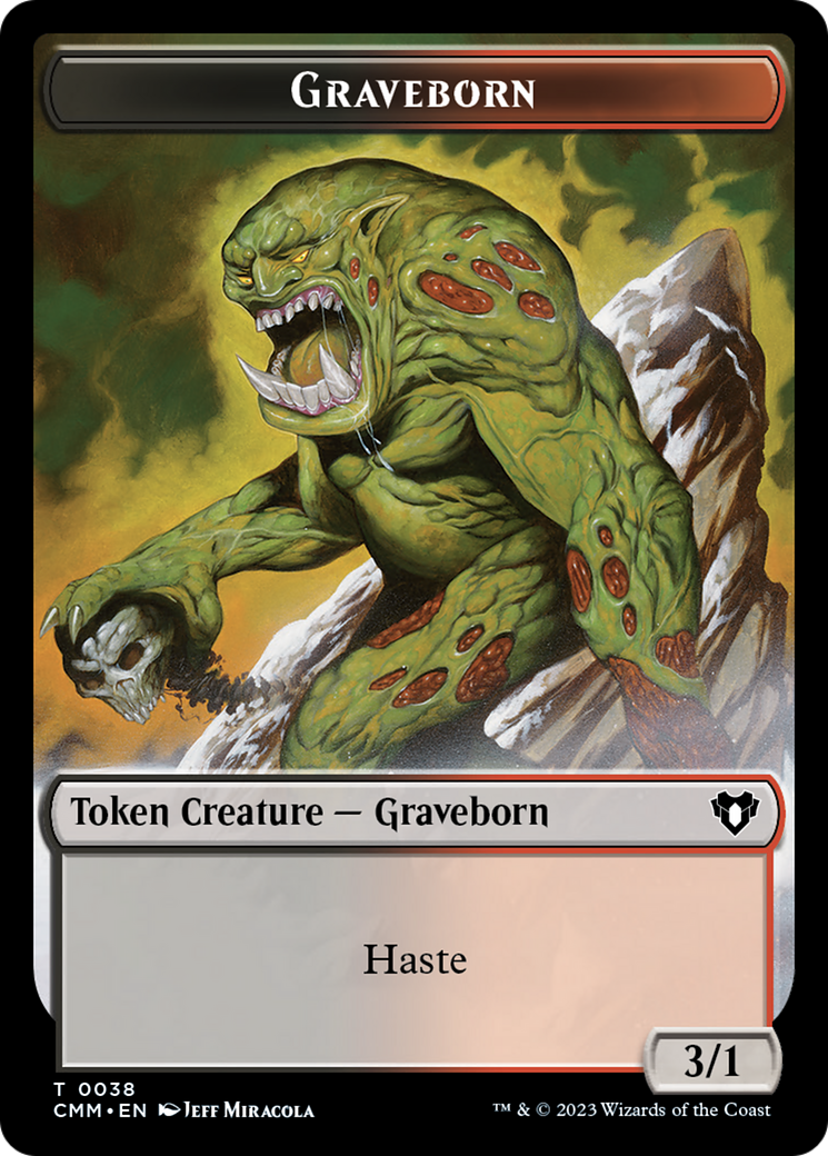 Spirit (0010) // Graveborn Double-Sided Token [Commander Masters Tokens] | Boutique FDB TCG