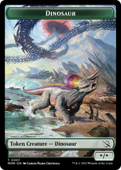 Soldier // Dinosaur Double-Sided Token [March of the Machine Tokens] | Boutique FDB TCG