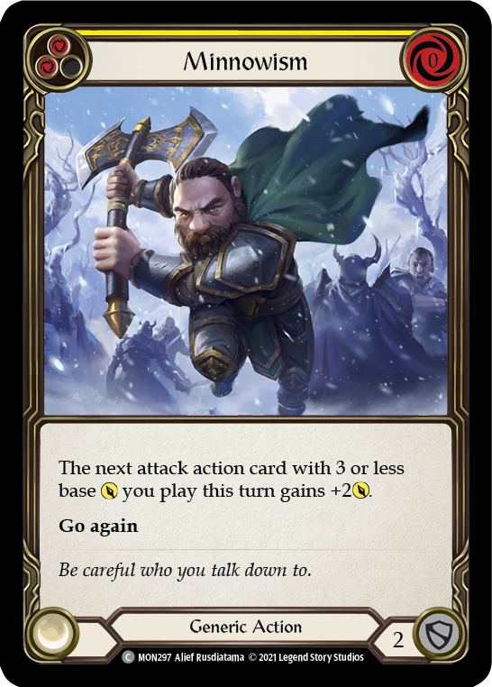 Minnowism (Yellow) [MON297] (Monarch)  1st Edition Normal | Boutique FDB TCG