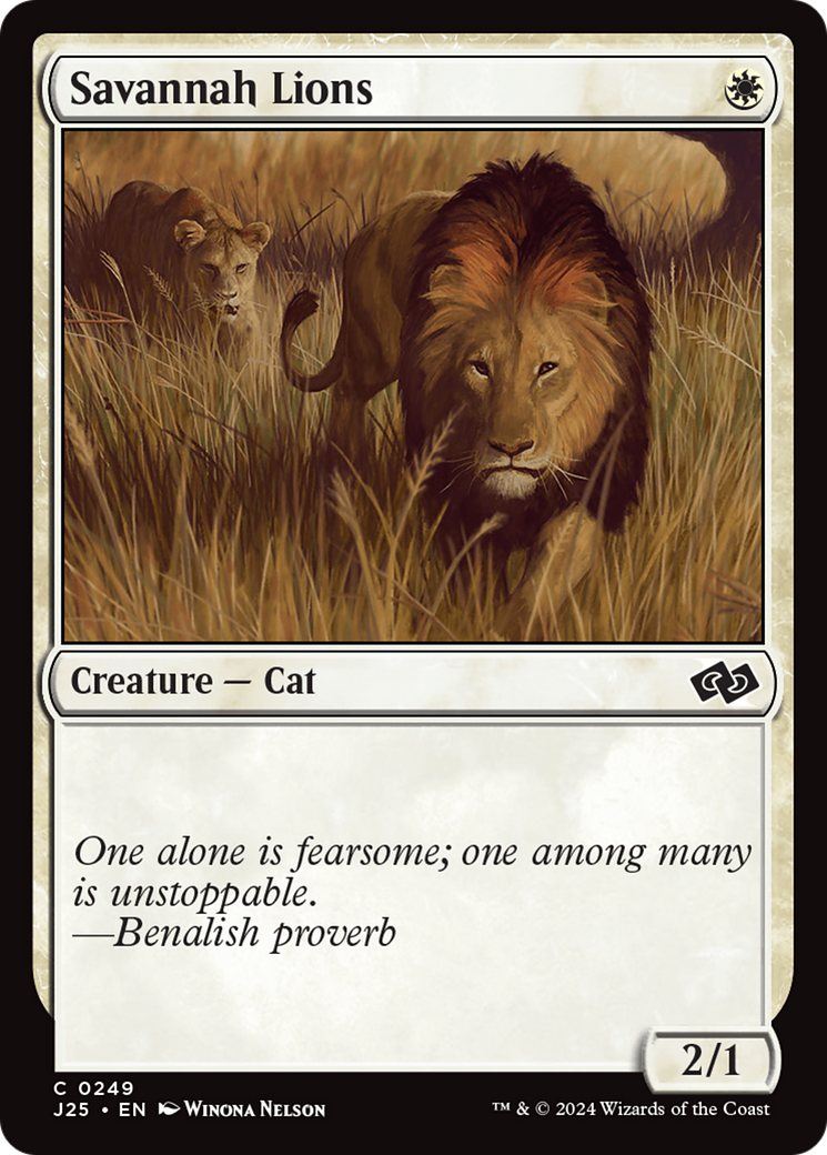 Savannah Lions [Foundations Jumpstart] | Boutique FDB TCG