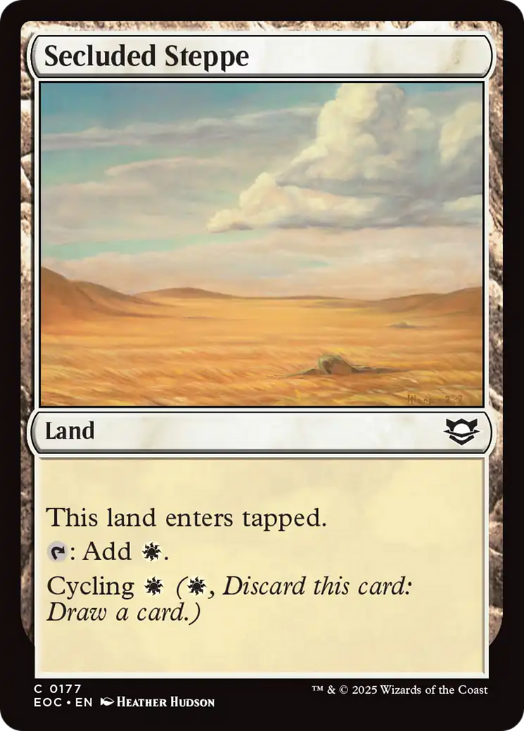 Secluded Steppe [Edge of Eternities Commander] | Boutique FDB TCG