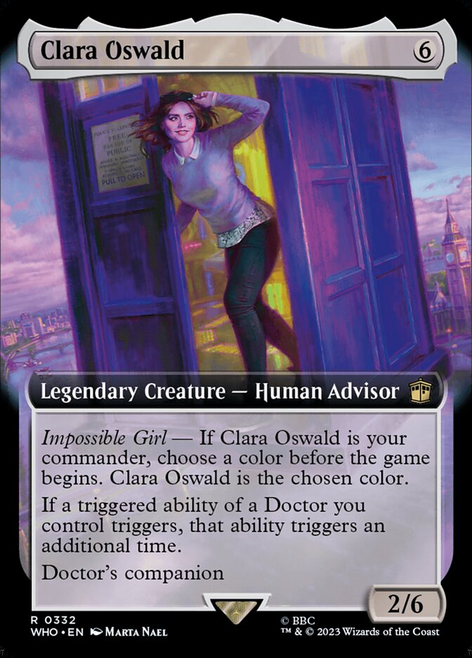 Clara Oswald (Extended Art) [Doctor Who] | Boutique FDB TCG