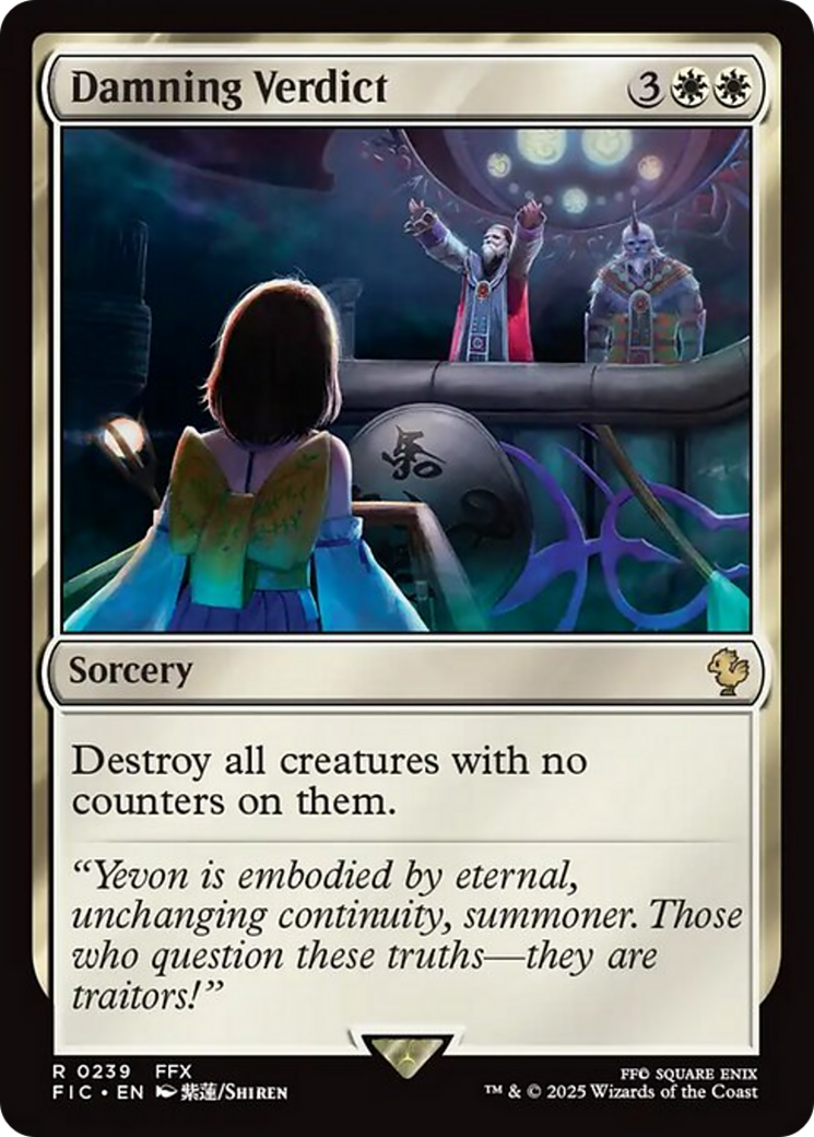 Damning Verdict [FINAL FANTASY Commander] | Boutique FDB TCG