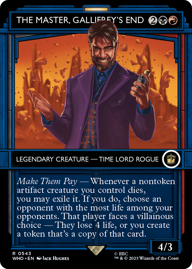 The Master, Gallifrey's End (Showcase) [Doctor Who] | Boutique FDB TCG