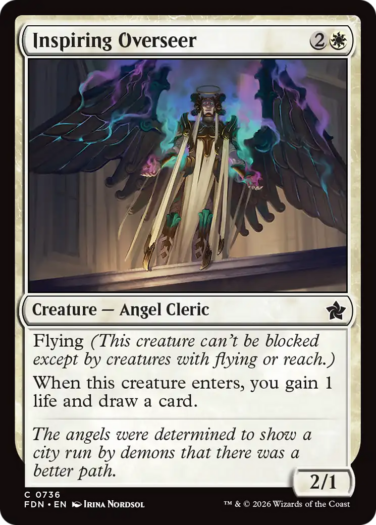 Inspiring Overseer (0736) [Foundations] | Boutique FDB TCG