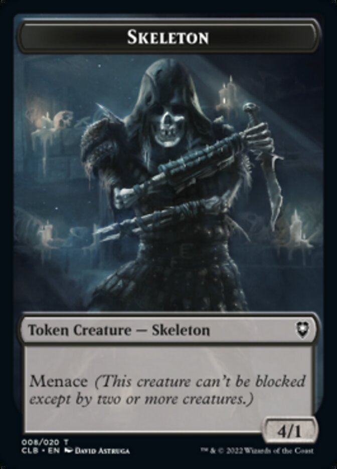 Skeleton Token [Commander Legends: Battle for Baldur's Gate Tokens] | Boutique FDB TCG