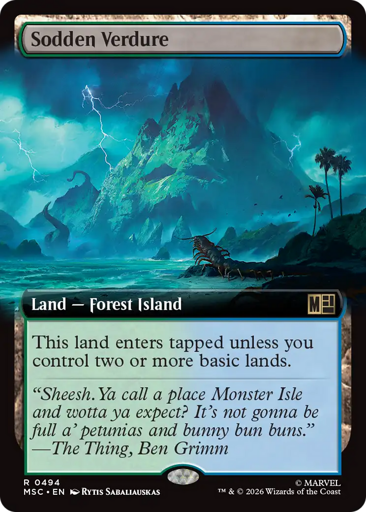 Sodden Verdure (Extended Art) [Marvel Super Heroes Commander] | Boutique FDB TCG