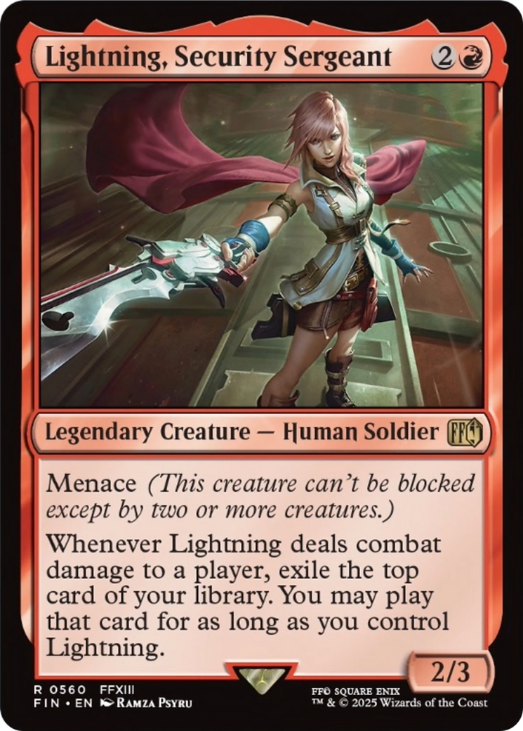 Lightning, Security Sergeant [FINAL FANTASY] | Boutique FDB TCG