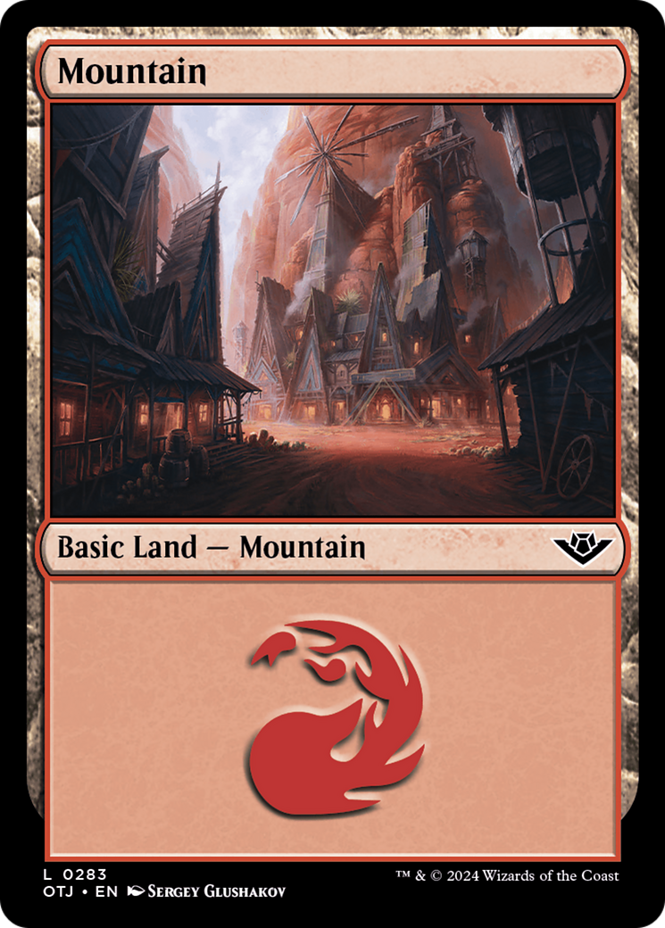 Mountain (0283) [Outlaws of Thunder Junction] | Boutique FDB TCG