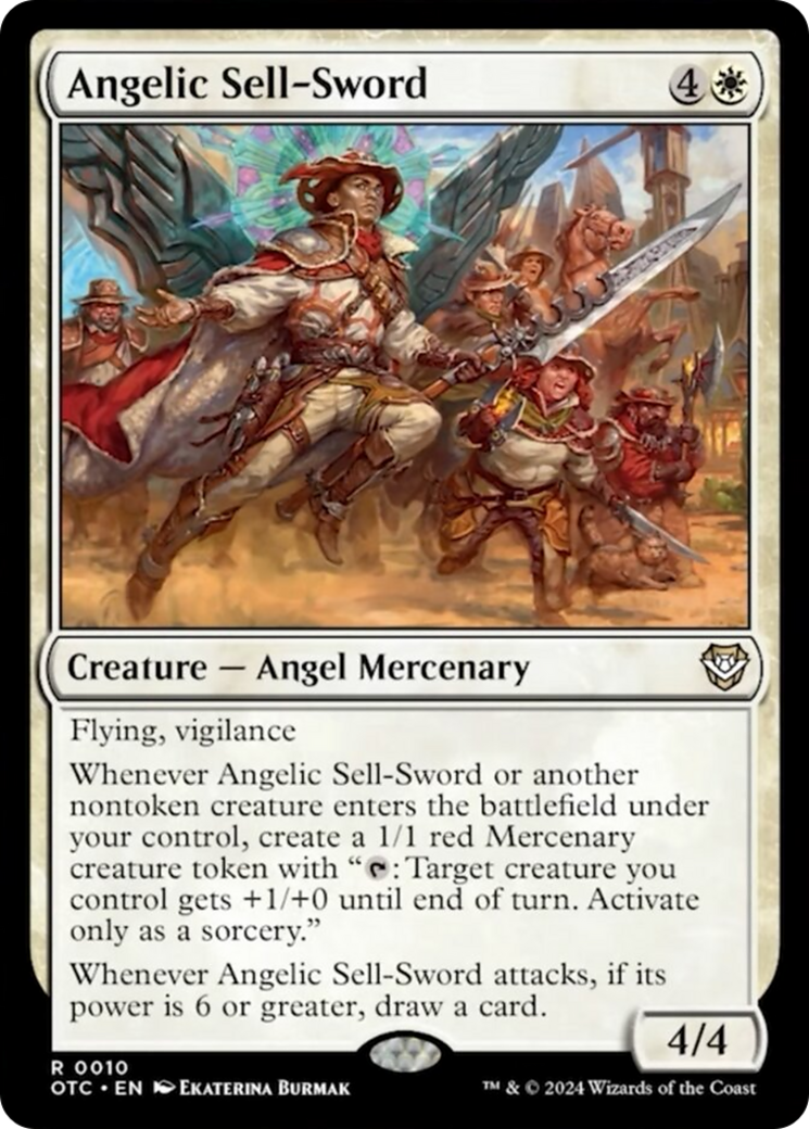 Angelic Sell-Sword [Outlaws of Thunder Junction Commander] | Boutique FDB TCG