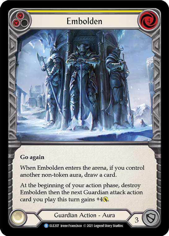Embolden (Yellow) [ELE207] (Tales of Aria)  1st Edition Normal | Boutique FDB TCG