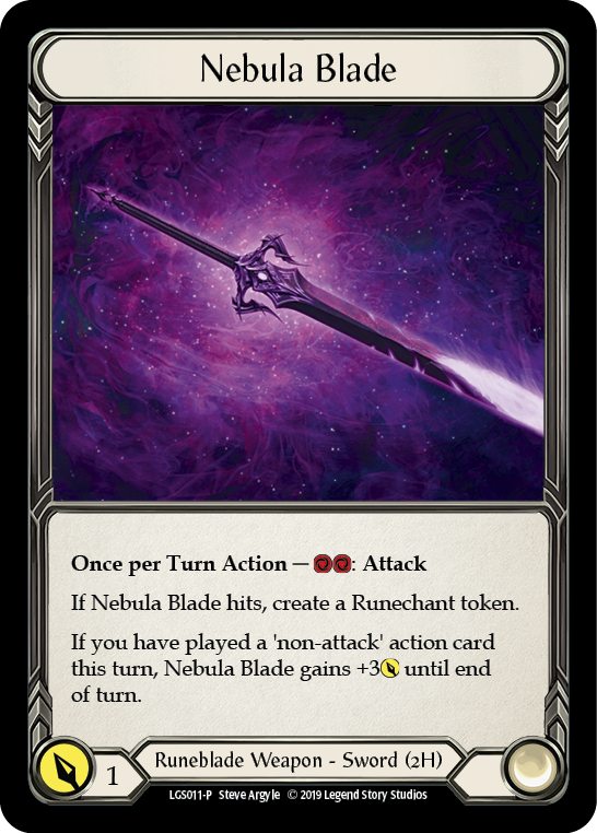 Nebula Blade [LGS011-P] (Promo)  1st Edition Cold Foil | Boutique FDB TCG