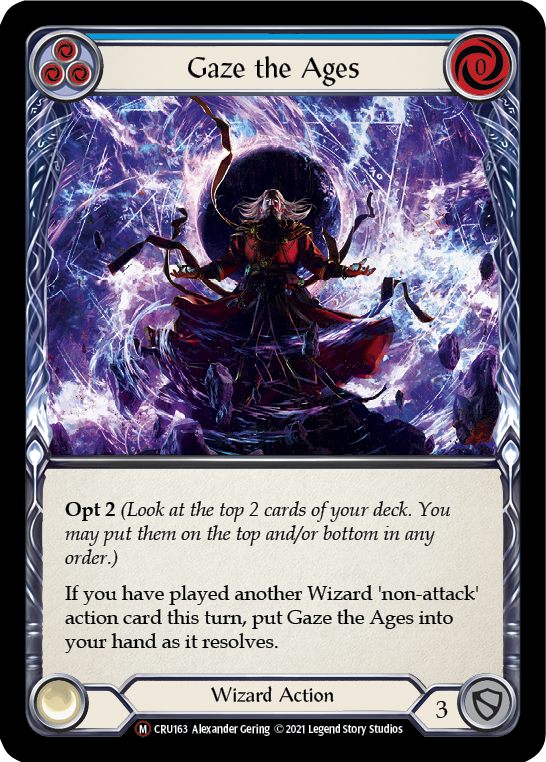 Gaze the Ages [U-CRU163] (Crucible of War Unlimited)  Unlimited Normal | Boutique FDB TCG