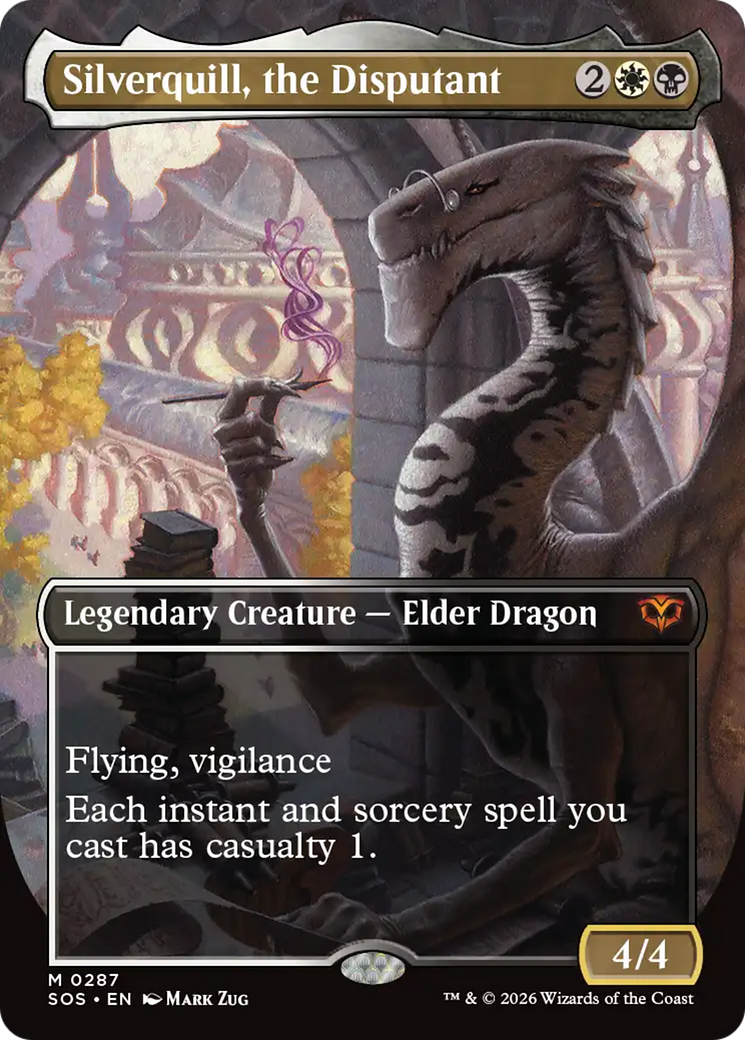 Silverquill, the Disputant (Borderless) [Secrets of Strixhaven] | Boutique FDB TCG