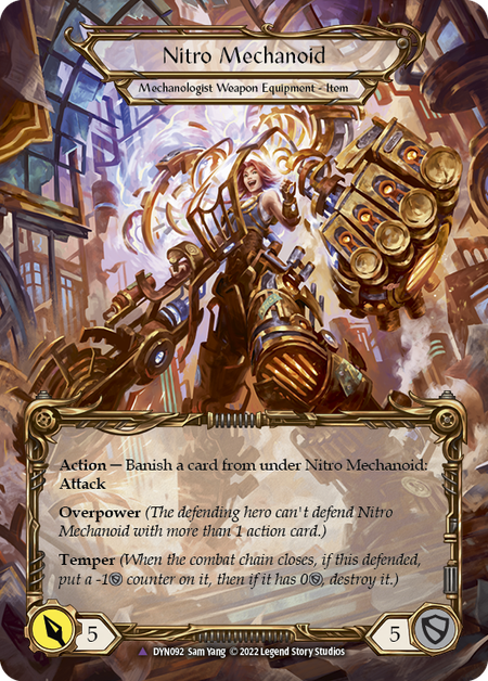 Construct Nitro Mechanoid // Nitro Mechanoid (Marvel) [DYN092] (Dynasty)  Cold Foil | Boutique FDB TCG