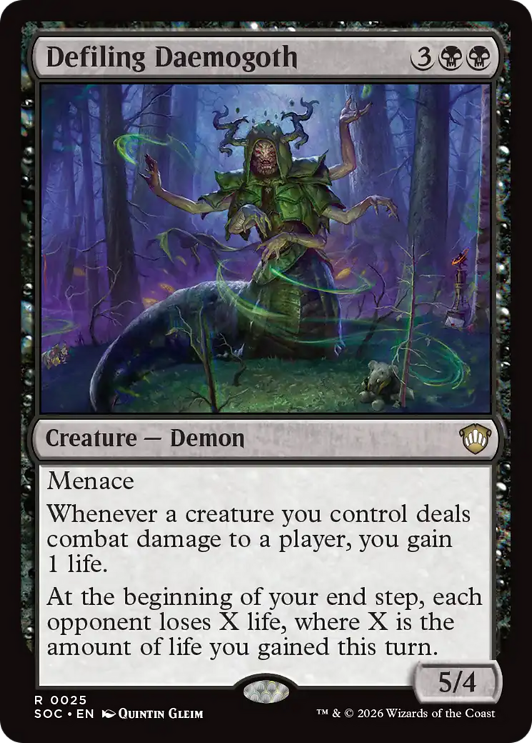 Defiling Daemogoth [Secrets of Strixhaven Commander] | Boutique FDB TCG
