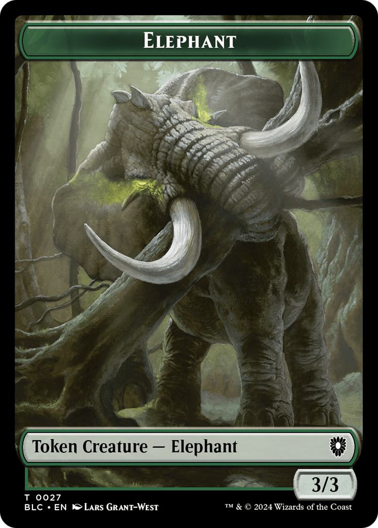 Elephant // Squid Double-Sided Token [Bloomburrow Commander Tokens] | Boutique FDB TCG