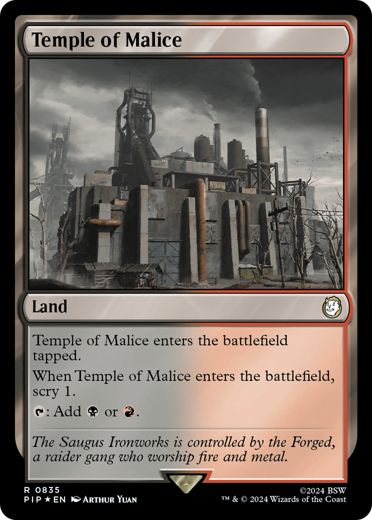 Temple of Malice (Surge Foil) [Fallout] | Boutique FDB TCG