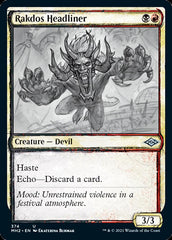 Rakdos Headliner (Sketch) [Modern Horizons 2] | Boutique FDB TCG