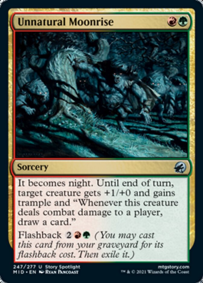 Unnatural Moonrise [Innistrad: Midnight Hunt] | Boutique FDB TCG
