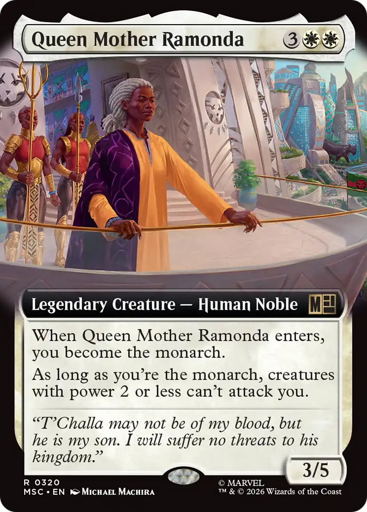 Queen Mother Ramonda (Extended Art) [Marvel Super Heroes Commander] | Boutique FDB TCG