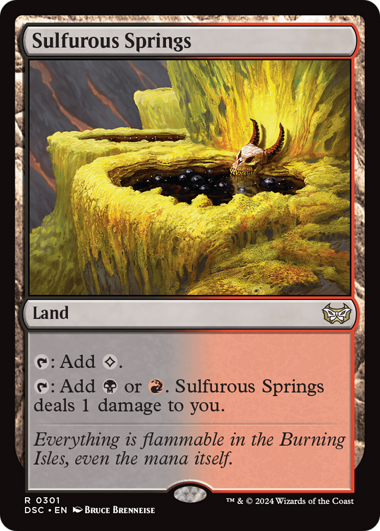 Sulfurous Springs [Duskmourn: House of Horror Commander] | Boutique FDB TCG