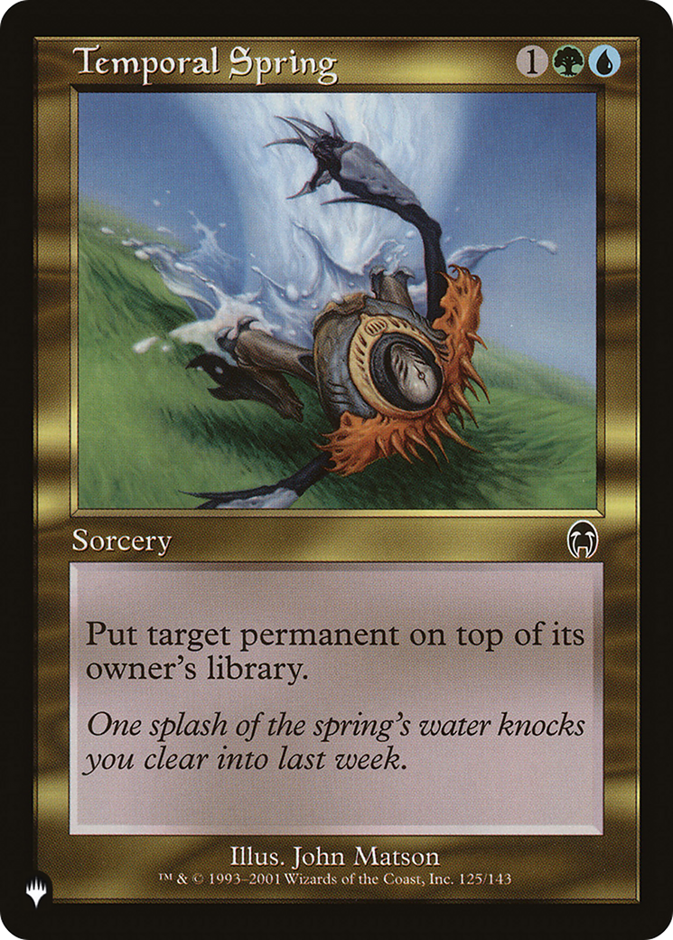Temporal Spring [The List] | Boutique FDB TCG
