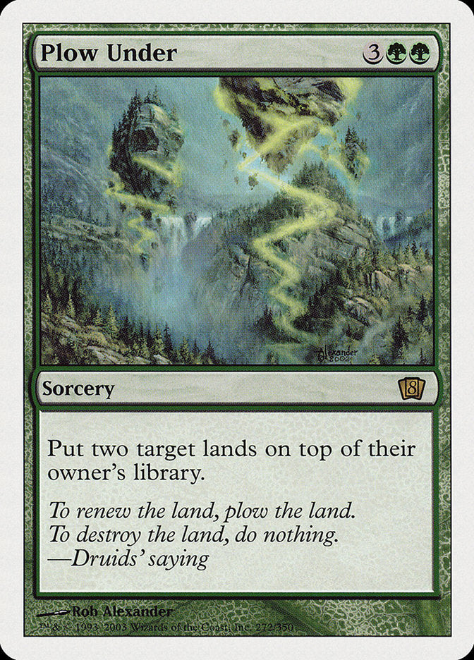 Plow Under (8th Edition) [Oversize Cards] | Boutique FDB TCG