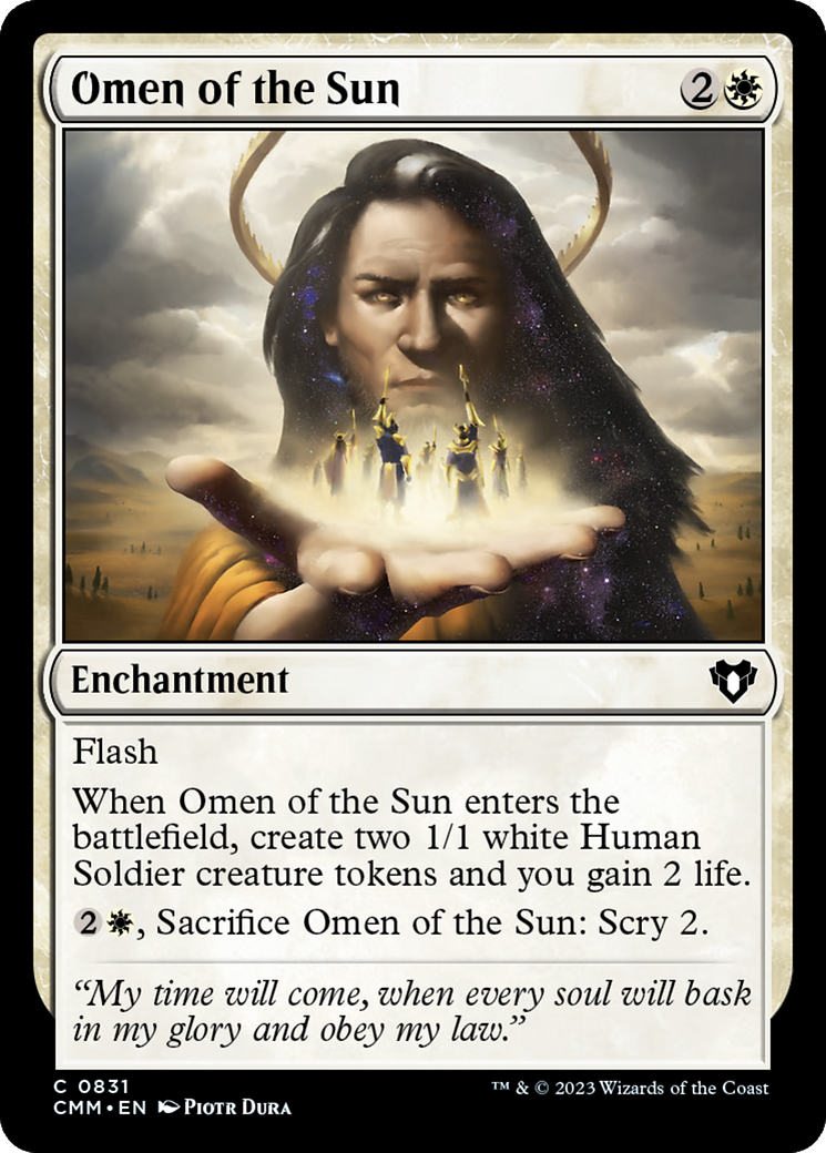 Omen of the Sun [Commander Masters] | Boutique FDB TCG