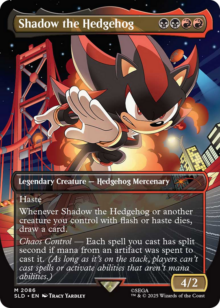Shadow the Hedgehog (Rainbow Foil) [Secret Lair Drop Series] | Boutique FDB TCG