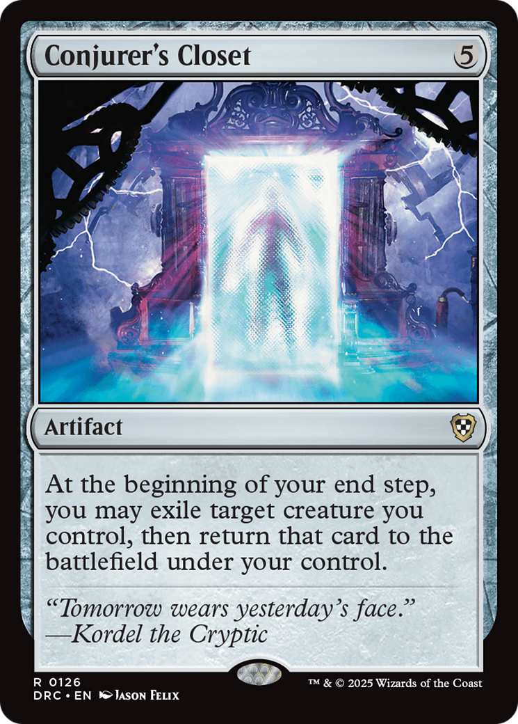 Conjurer's Closet [Aetherdrift Commander] | Boutique FDB TCG