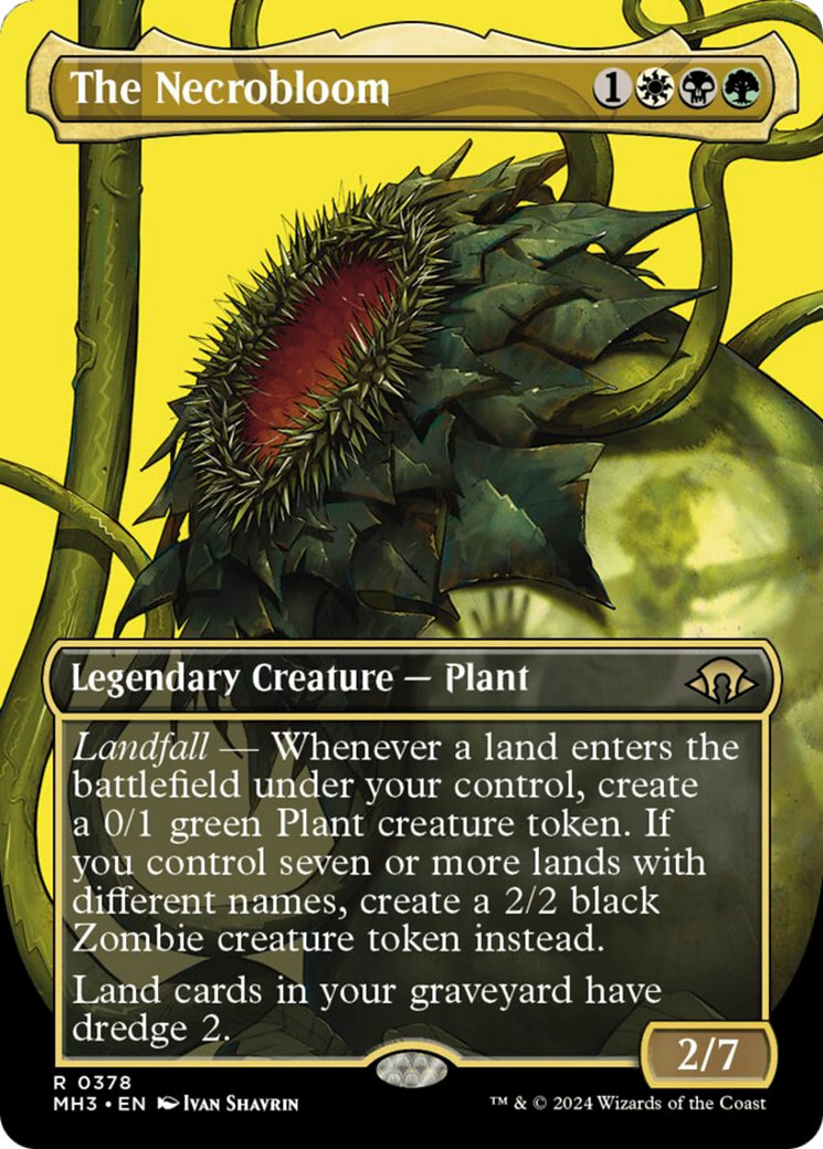 The Necrobloom (Borderless) [Modern Horizons 3] | Boutique FDB TCG