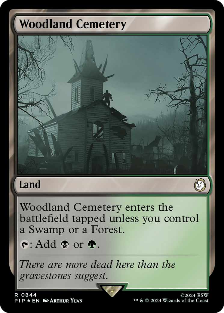 Woodland Cemetery (Surge Foil) [Fallout] | Boutique FDB TCG