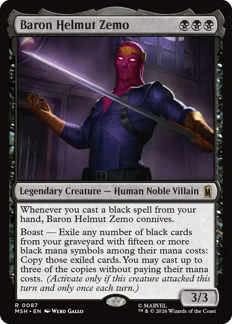 Baron Helmut Zemo [Marvel Super Heroes] | Boutique FDB TCG