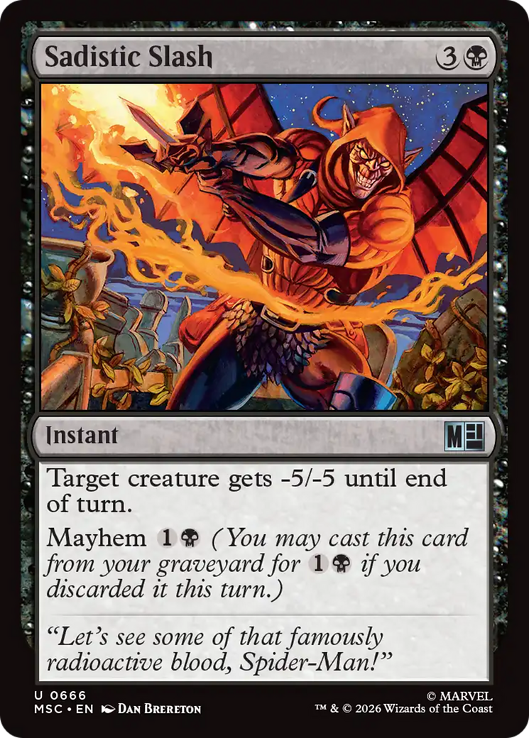 Sadistic Slash [Marvel Super Heroes Commander] | Boutique FDB TCG