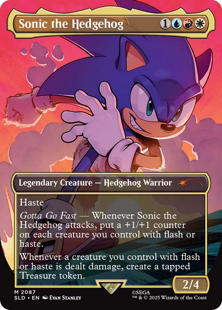 Sonic the Hedgehog (Rainbow Foil) [Secret Lair Drop Series] | Boutique FDB TCG