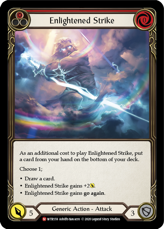 Enlightened Strike [U-WTR159] (Welcome to Rathe Unlimited)  Unlimited Normal | Boutique FDB TCG