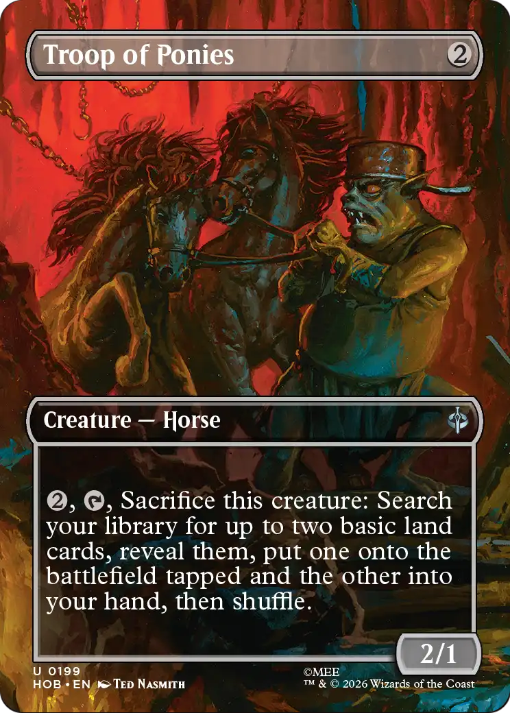 Troop of Ponies (Borderless) [The Hobbit] | Boutique FDB TCG