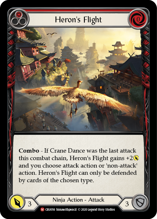 Heron's Flight [CRU056] (Crucible of War)  1st Edition Normal | Boutique FDB TCG