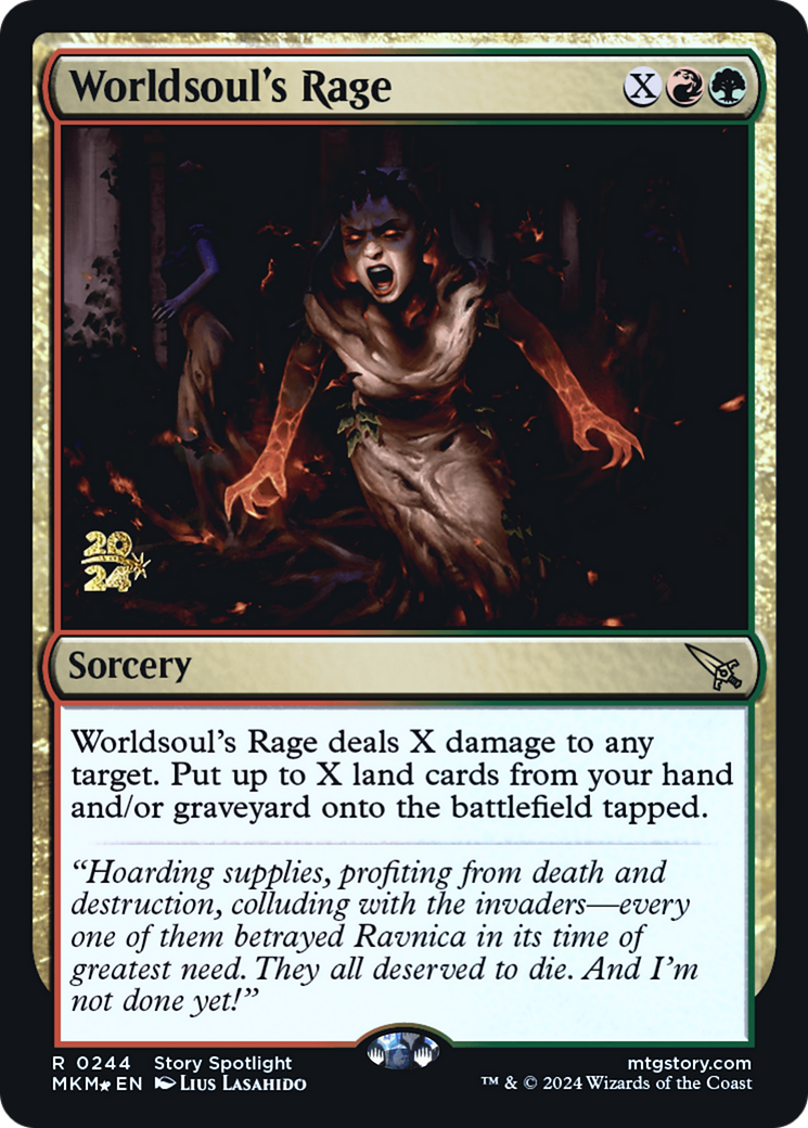 Worldsoul's Rage [Murders at Karlov Manor Prerelease Promos] | Boutique FDB TCG