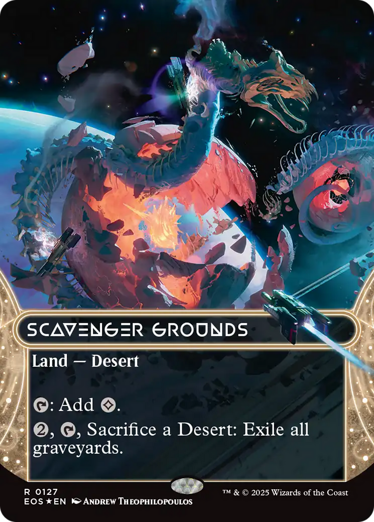 Scavenger Grounds (0127) (Borderless) (Galaxy Foil) [Edge of Eternities: Stellar Sights] | Boutique FDB TCG