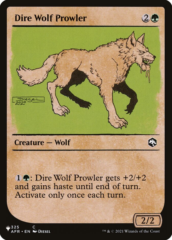 Dire Wolf Prowler (Showcase) [The List] | Boutique FDB TCG