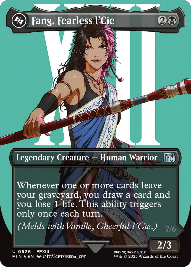 Fang, Fearless l'Cie (Borderless) (Surge Foil) [FINAL FANTASY] | Boutique FDB TCG