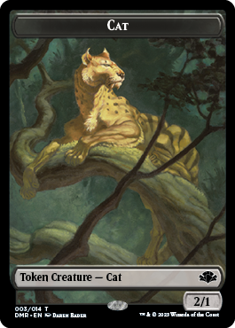 Cat Token (003) [Dominaria Remastered Tokens] | Boutique FDB TCG